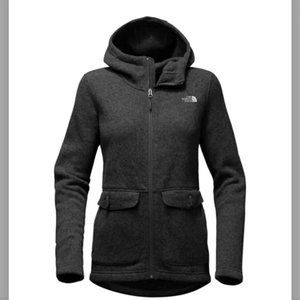 North Face Crescent Parka Fleece Jacket Dark Grey (XS)